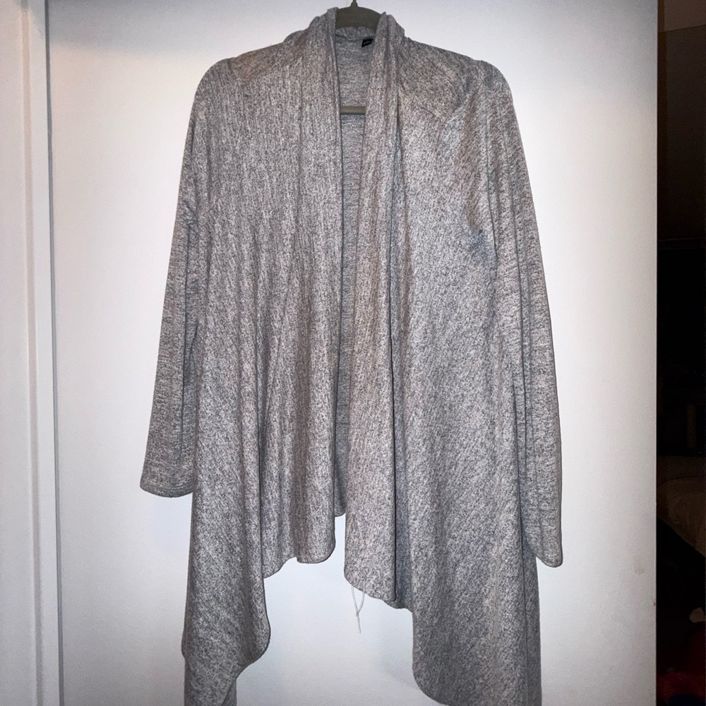 Light Gray Women's Poncho Sweater